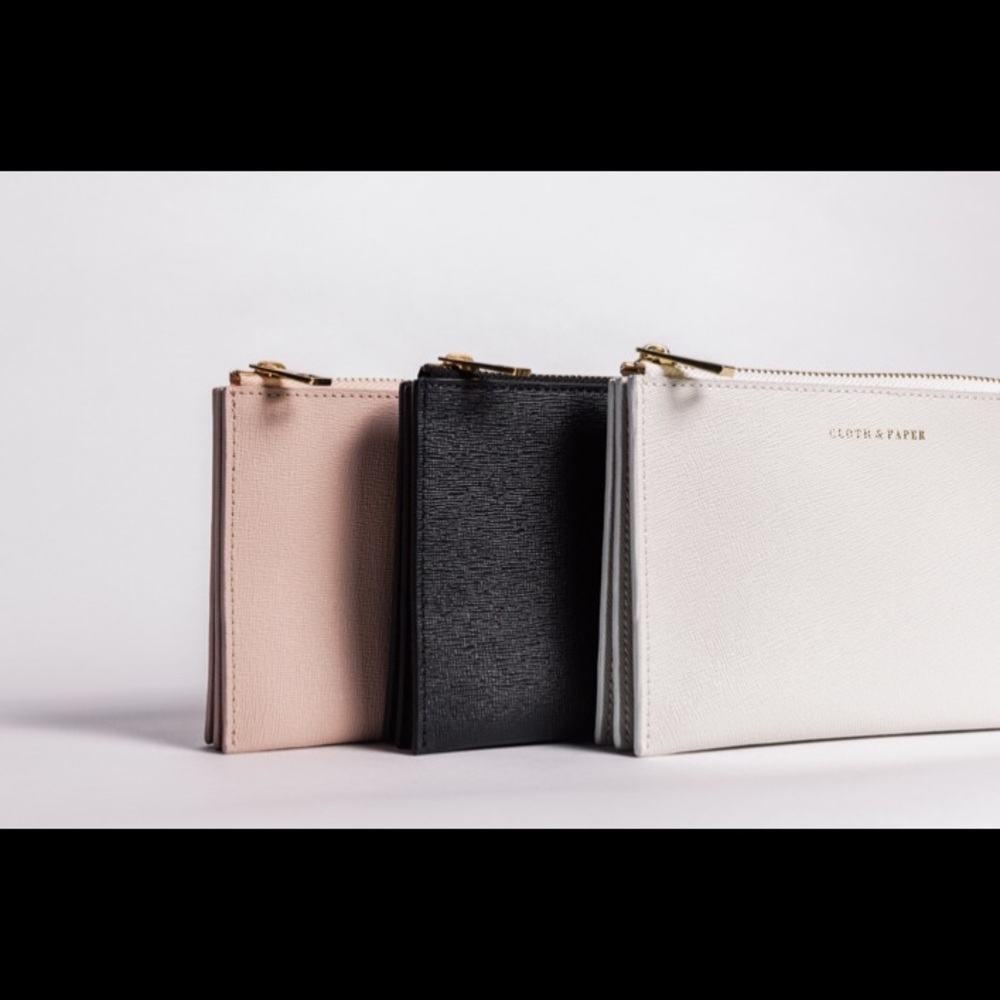 New Leather Valet Pencil Pouch (Nude)